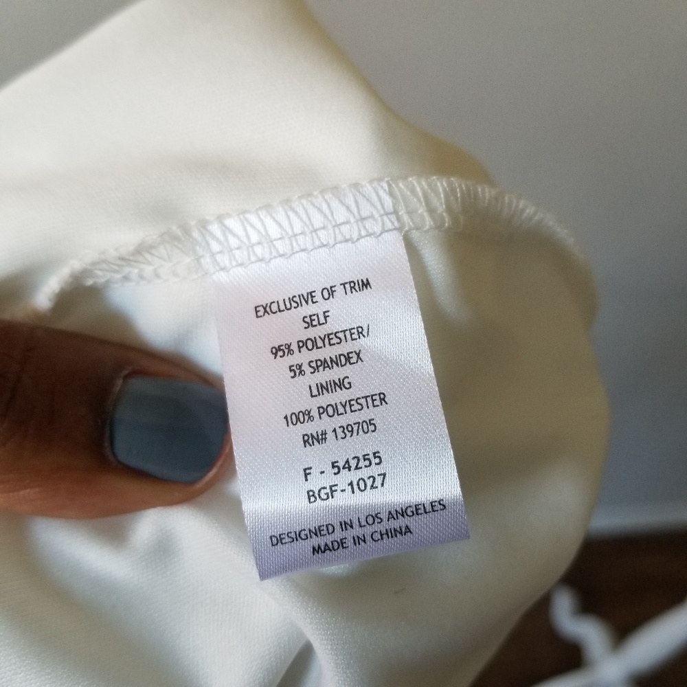SOLD 💫 Black and Ivory Dress S (NWT) - Picture 7 of 8